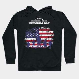 Red and Blue Patriotic Memorial Day Hoodie